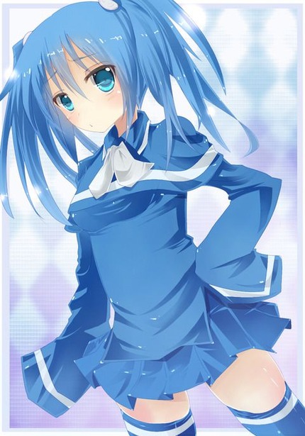 青い髪の女の子がエッチな体験してる二次エロ画像０３ 12