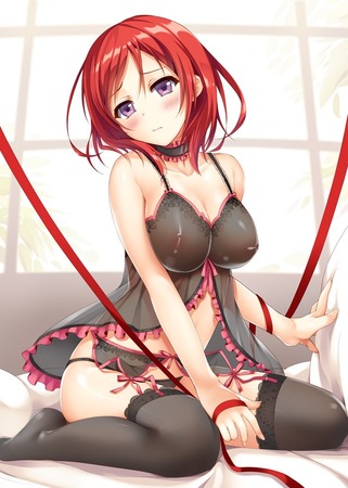 大人っぽいガーターベルトで男を誘惑する女の子｜にじ｜ 40