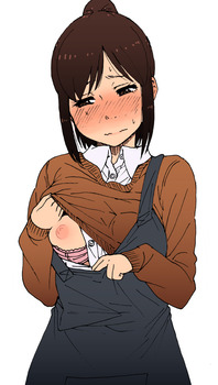 女の子の必死で精一杯の片乳でもぅ、十分でしょ笑(パイチラ)