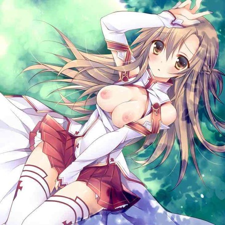 SAO：「ソードアートオンライン」の結城明日奈 （アスナ）との甘いエッチしてるエロ画像 41