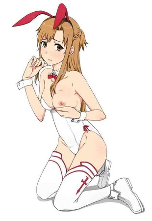 SAO：「ソードアートオンライン」の結城明日奈 （アスナ）との甘いエッチしてるエロ画像 46