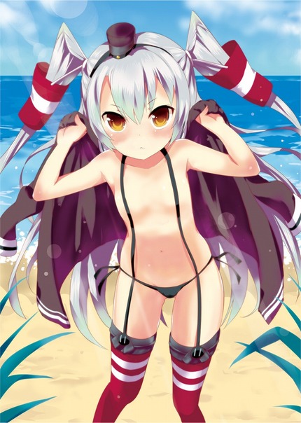 青姦：野外で露出、エッチなことしてる女の子のエロ画像 8