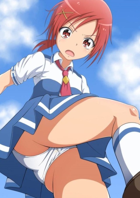 （ローアングル）低いところから女の子を見上げてるエロ画像０８ 12