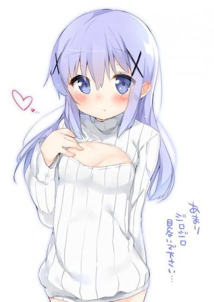青い髪の女の子がエッチな体験してる二次エロ画像１０