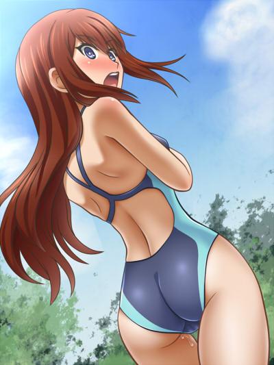 水着:競泳水着、スク水の女の子画像