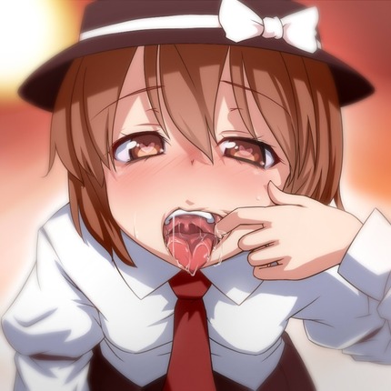 口内：その大きな口に、全部ぶちまけてやりたい大きく口開いた女 19