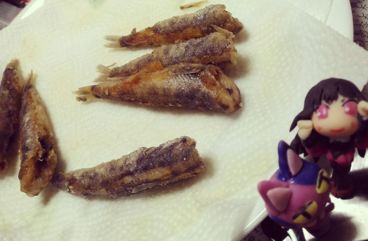 メヒカリの唐揚げ 青草 ほしのそうこ メヒカリの唐揚げ 青草 ほしのそうこ