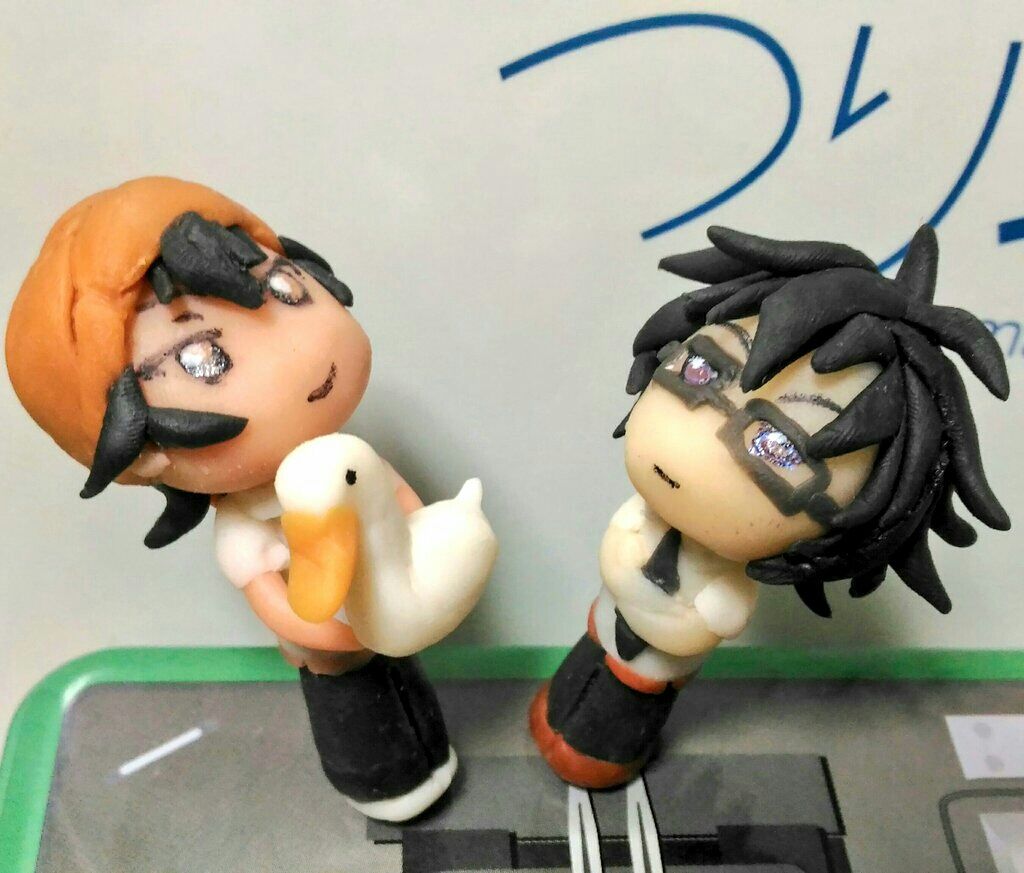 つり球ミニフィギュア作った 青草 ほしのそうこ