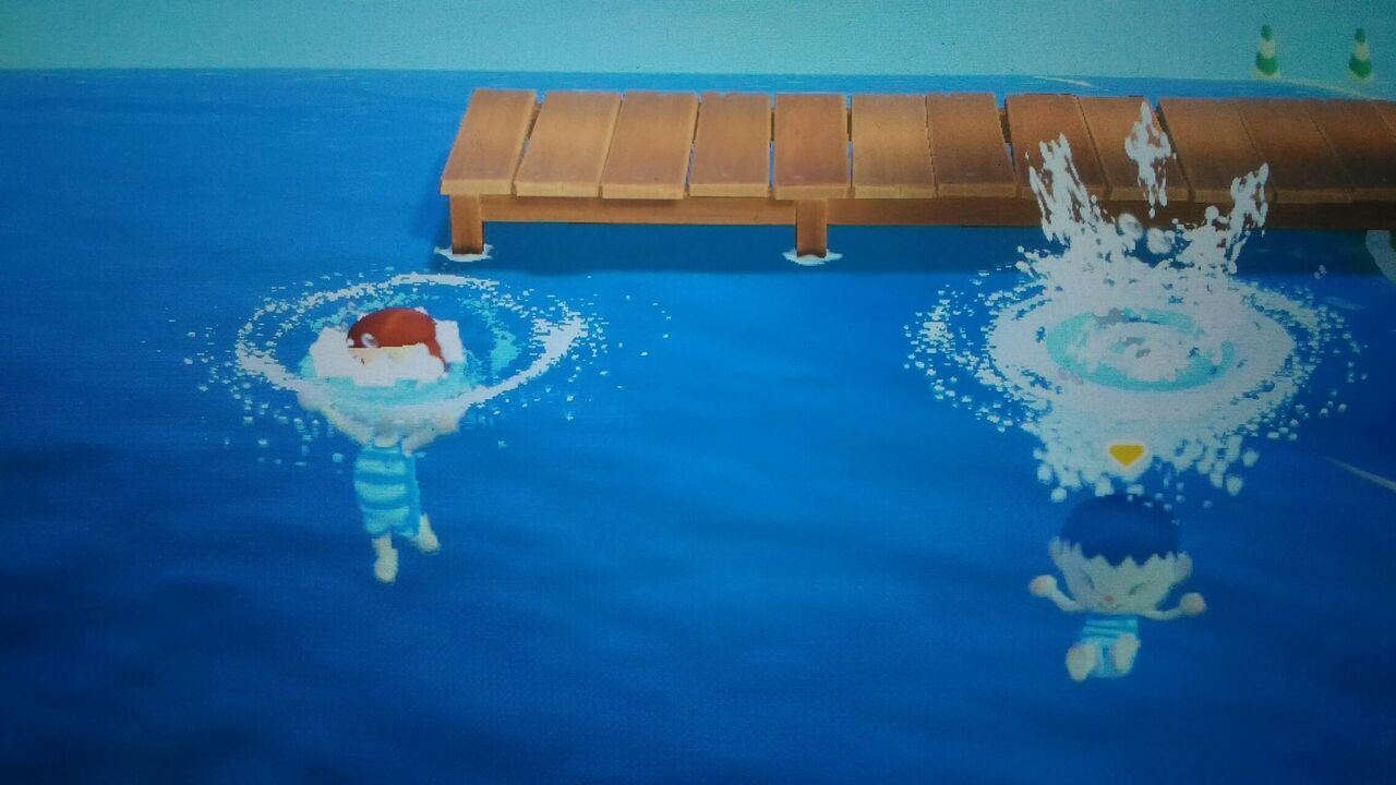 あつ森日記 ゲームの中でしか泳げない 青草 ほしのそうこ