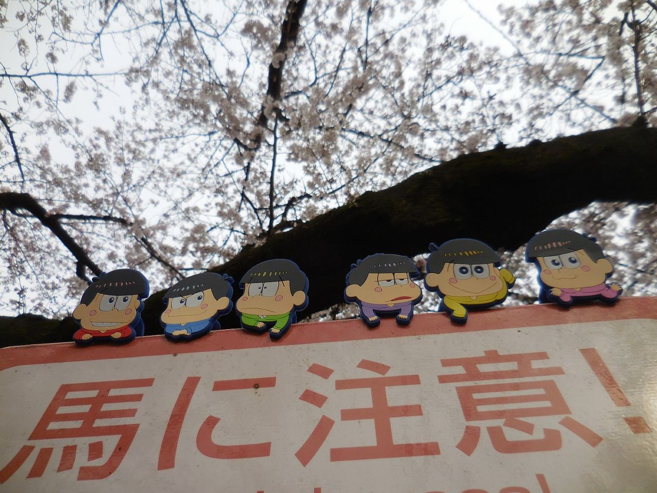 おそ松さんと馬事公苑の桜 青草 ほしのそうこ