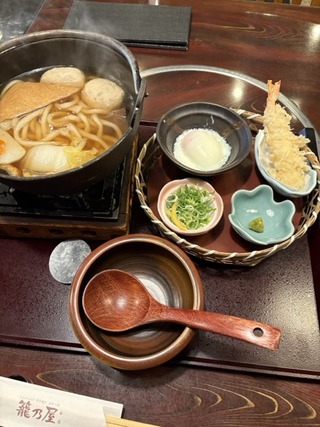 鍋焼きうどん@籠乃屋／クリレス株主優待券利用
