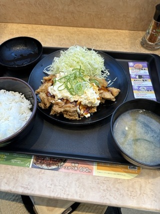 チキン南蛮定食@松のや／松屋フーズ株主優待券利用