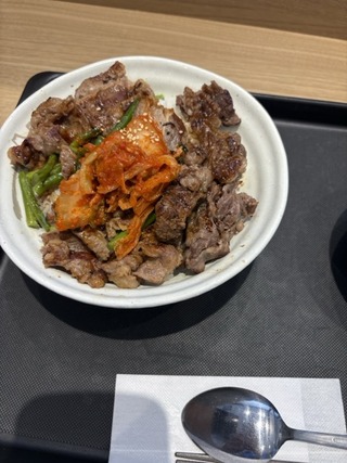 カルビと特選ブリスケット肉の合い盛り丼@松屋