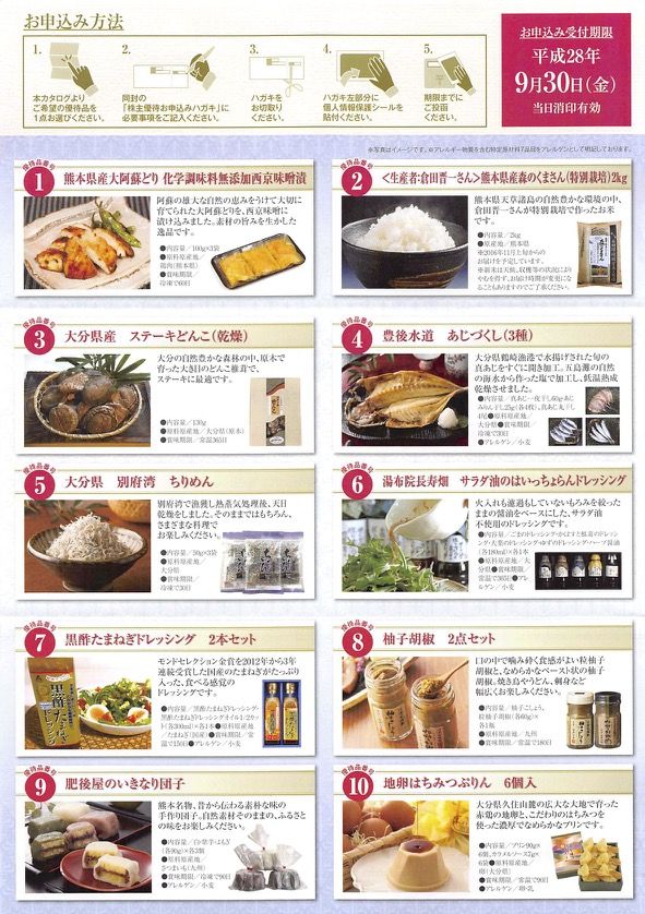 日本コンセプト グルメカタログ 16年6月権利 9386 株主優待侍