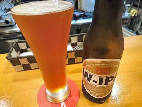 箕面ビール・W-IPA＠ビストロバール・マータ