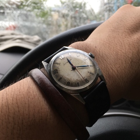 Wittnauer 手巻き時計の美しいリーフハンズ