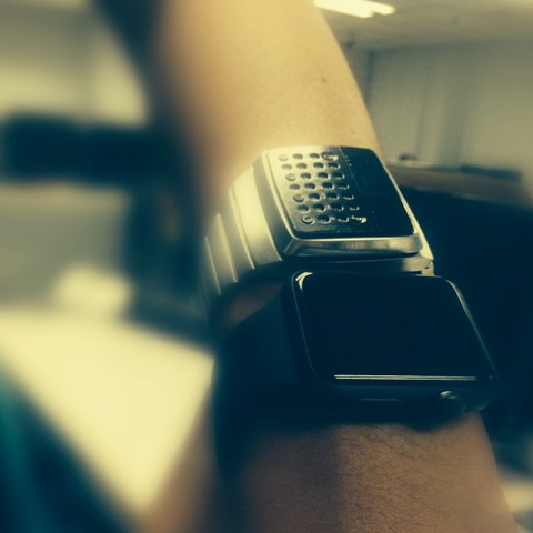 新旧スマートウォッチ対決と焼き鳥丼