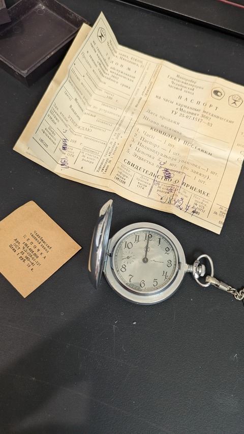 モルニヤの懐中時計オーバーホール　その１