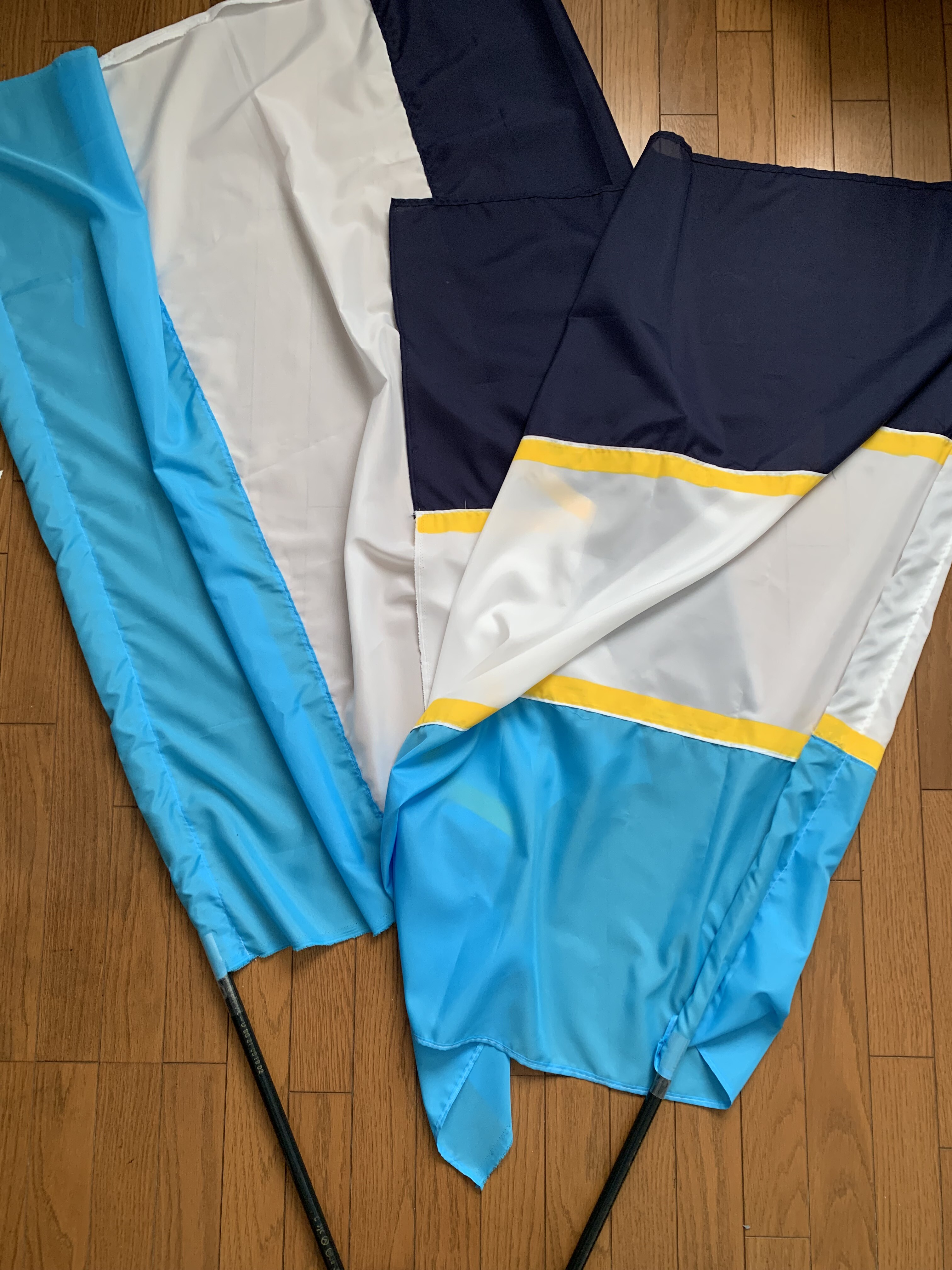パイフラ専用 パイプフラッグ（ゼブラ柄）黄×赤 | 応援染隊フラッグ専門店