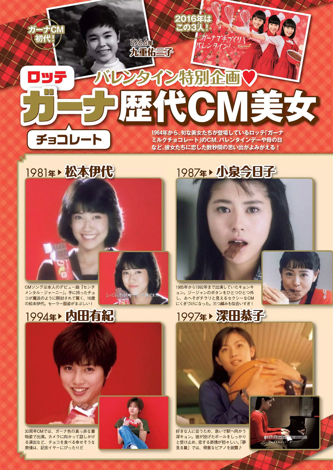 ガーナチョコレート歴代cm美女 Weekly Playboy 16 No 8 Curia O ガーナチョコレート歴代cm美女 Weekly Playboy 16 No 8 Curia O