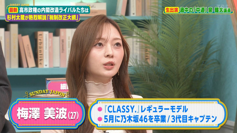 梅澤美波 ｢サンデー･ジャポン｣ 4