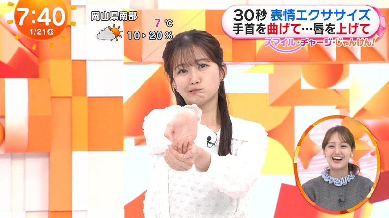 原田葵･高崎春 ｢めざましテレビ｣ 9