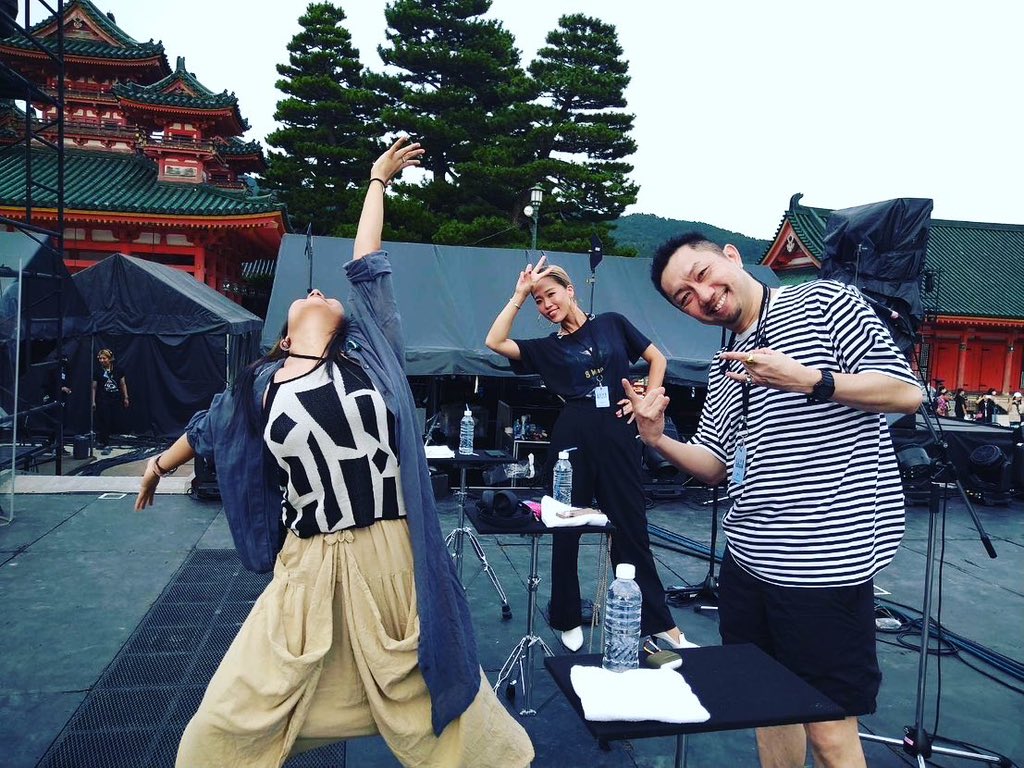 △堂本剛着ヒフミヨkizamu3サイズLグレーENDRECHERI平安神宮△