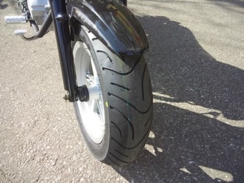 mini125(黒)前タイヤ
