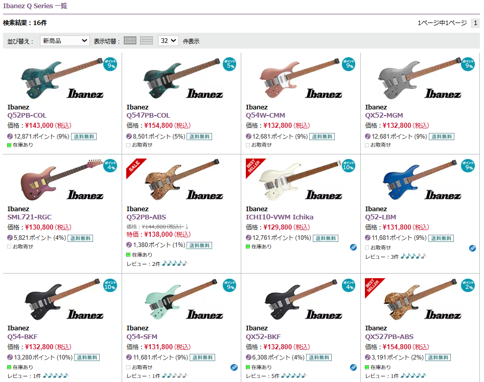 機材】Ibanezのヘッドレスギターをしばらく使ってみて。その2