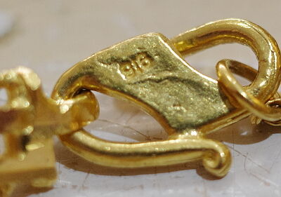 22Kゴールドチェーン（新品）、916刻印シンガポールゴールドチェーン シンガポール金.916買取 名古屋、金山のさてい屋 : 金買取