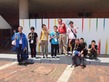 表彰台で記念撮影5月5日