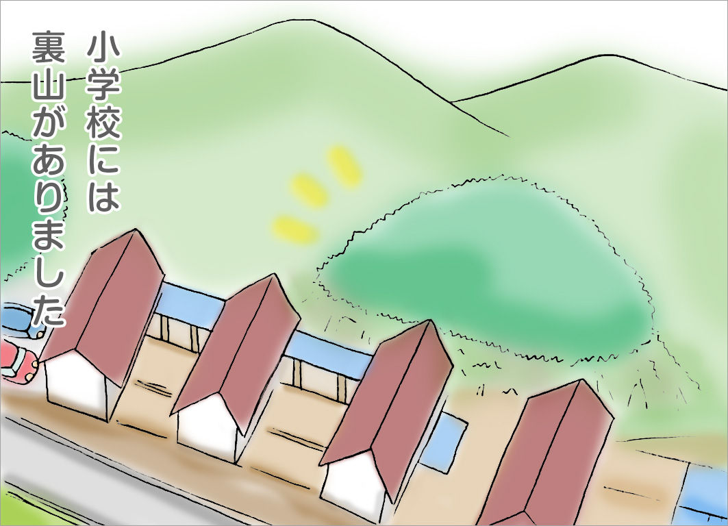 小学校には裏山がありました 小学校には裏山がありました