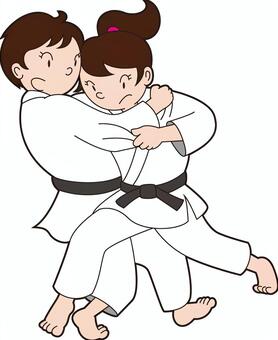 【画像】柔道女子さん、胸元が無防備すぎるｗｗｗ