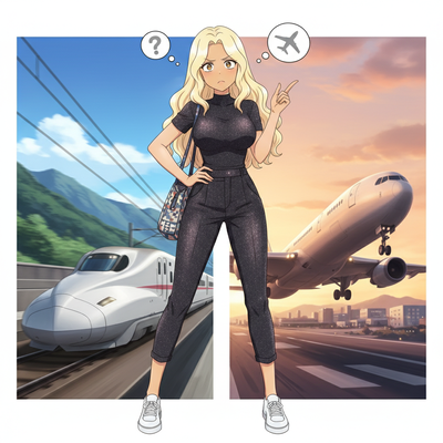 この区間なら飛行機と鉄道どっちを使う?