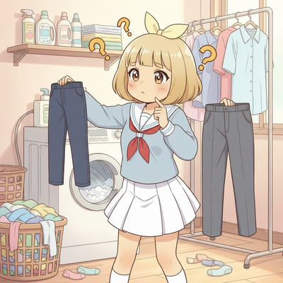 デニムやスラックスなど冬でも毎回洗いますか？