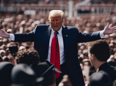 【画像】トランプさん、ド派手に逝く！