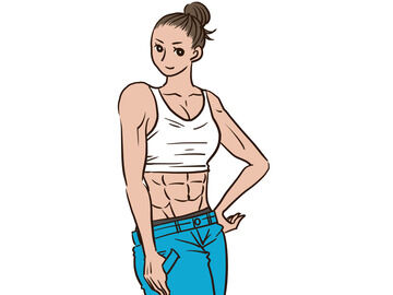 【画像】腹筋女子「ちょっとだけお腹触ってみる？」