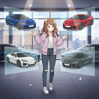 車の色で迷ってる