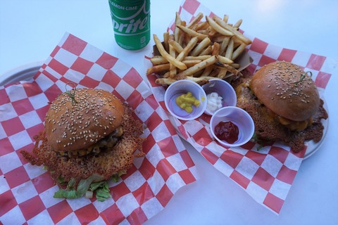 夕食＠バーガー ハレ