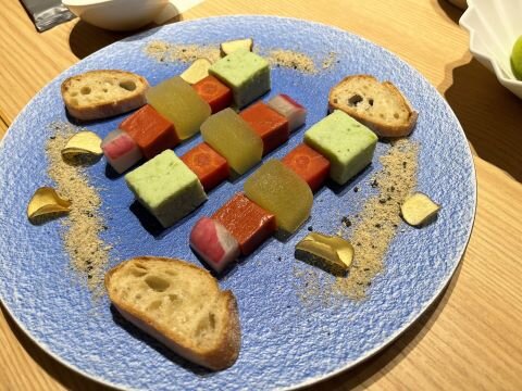 夕食はオシャレな和食のコース