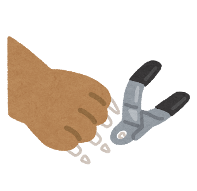 サクラの爪切り