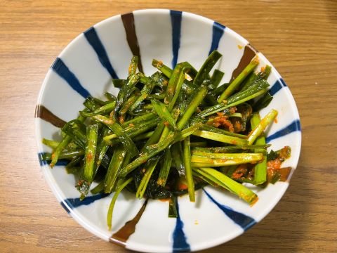 弟が作ってくれた辛ニラ