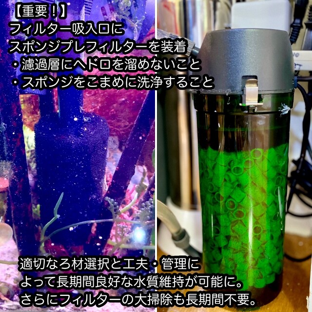 世界の 濾過能力 プレ パワーフィルター対応 エーハイム 全機種 UP 水中式