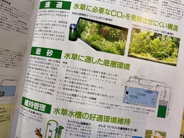 水草水槽と底面フィルター Sonoアクアプランツファーム水草情報局