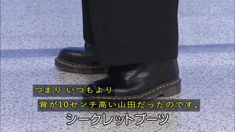「植物に学ぶ生存戦略2」シークレットブーツを履く山田孝之