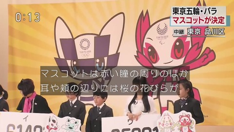 東五輪マスコット 市松模様のキャラ