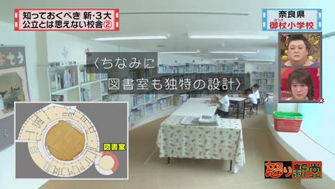 奈良県 御杖村立 御杖小学校 図書館 螺旋