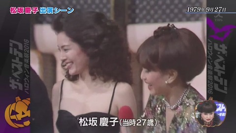 1979年 松坂慶子、久米宏と黒柳徹子