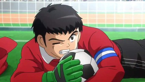 キャプテン翼「若林つぶし」 日大タックル 画像