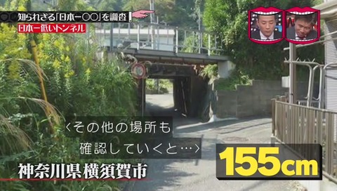 「日本一低いトンネル」 神奈川県 横須賀市